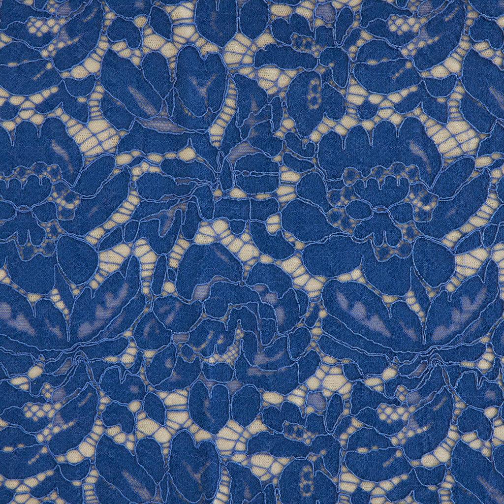 MODERN ROYAL | 24122-BONDED - EVERLY CORDING FLORAL LACE BONDED - Zelouf Fabrics