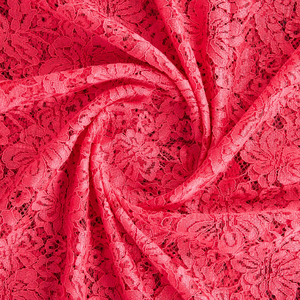 CORDED LACE  | D0113 MODERN CORAL - Zelouf Fabrics