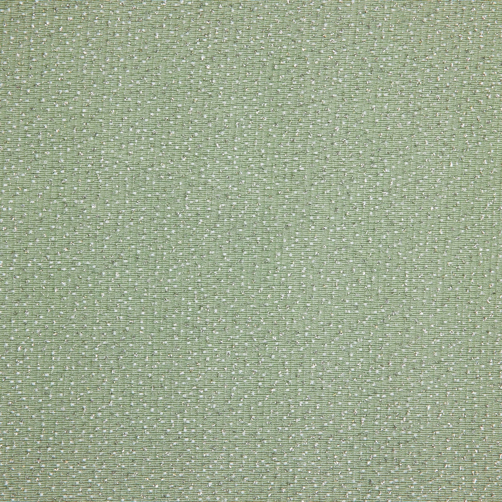 LTGREEN/WHTSLV | 25515-PUFGLIT - NAOMI METALLIC PUFF GLITTER STRETCH KNIT - Zelouf Fabrics