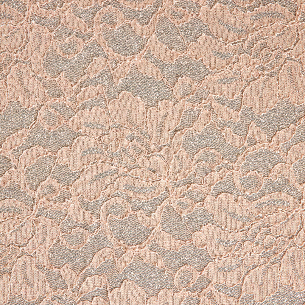 KILO GLITTER FLORAL LACE BONDED JERSEY  | 24387  - Zelouf Fabrics