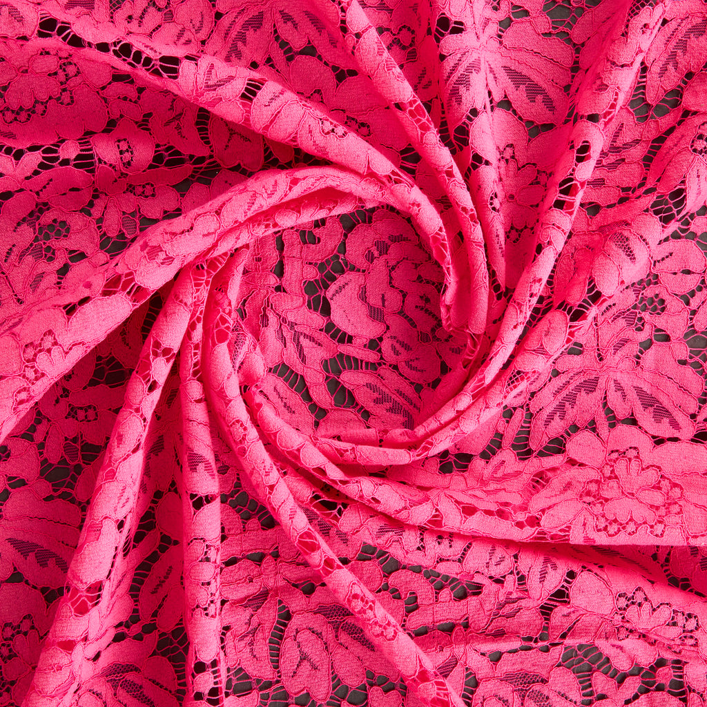 MODERN PINK | 24122 - EVERLY CORDING FLORAL LACE - Zelouf Fabrics