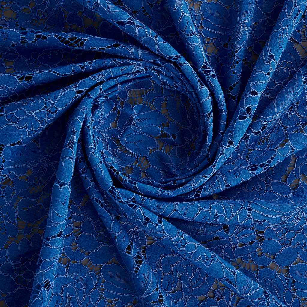 MODERN ROYAL | 24122 - EVERLY CORDING FLORAL LACE - Zelouf Fabrics