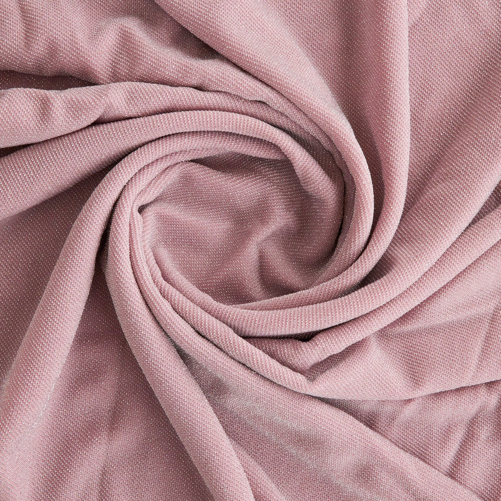 PERFECT ROSE | 24488 - DIAGONAL METALLIC KNIT - Zelouf Fabrics