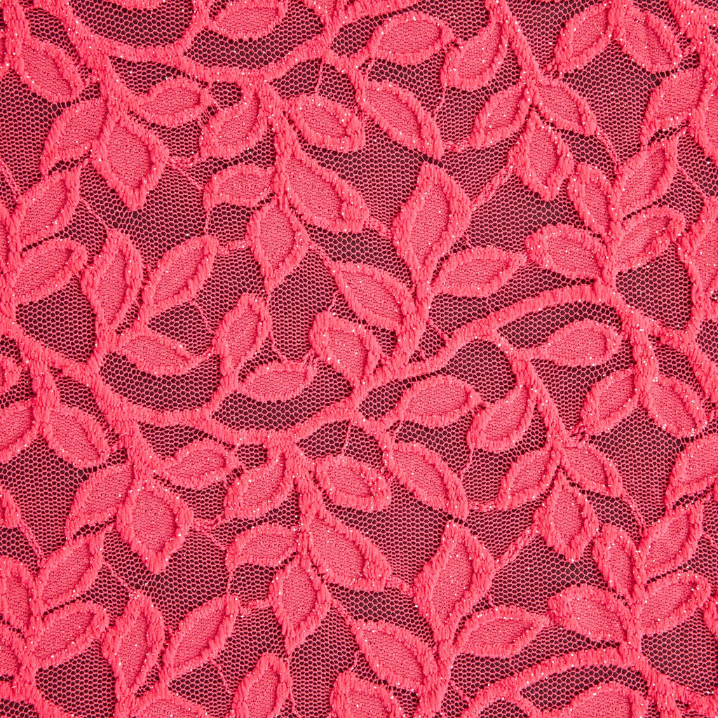 STRETCH CHERRY GLITTER LACE | 25107-GLITTER  - Zelouf Fabrics