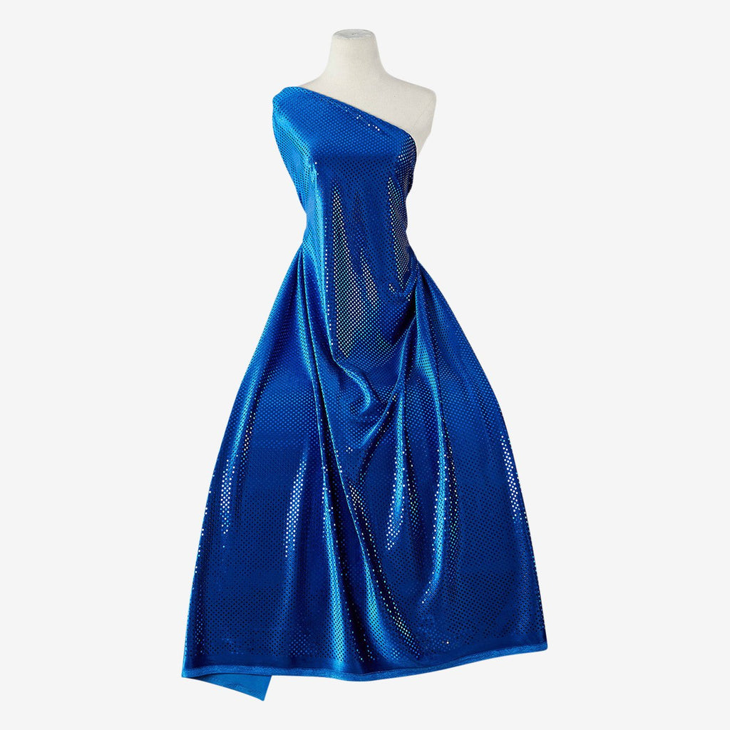 3MM ROYAL/ROYAL | 446-BLUE - AM TRANS SPAN VELVET - Zelouf Fabrics