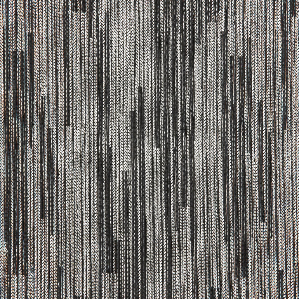 BLACK/SILVER | 25733 - GISELLA FOIL PRINT LUREX TEXTURE KNIT - Zelouf Fabrics