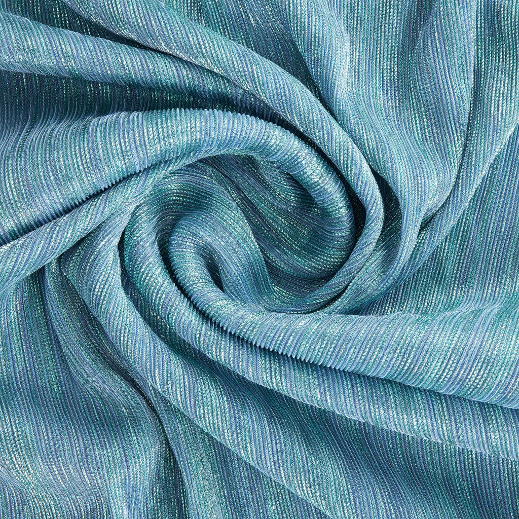 PERI/SKY | 25733 - GISELLA FOIL PRINT LUREX TEXTURE KNIT - Zelouf Fabrics