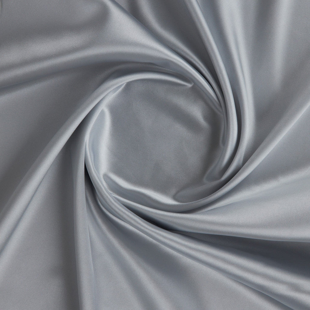ARIEL STRETCH SATIN | 4506 M SILVER - Zelouf Fabrics