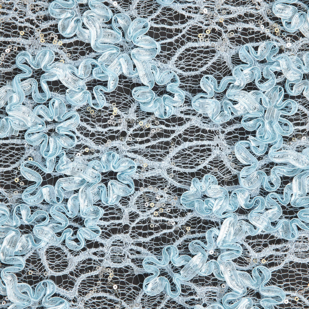 CAEN RIBBON SOUTACHE EYELASH LACE  | 25172  - Zelouf Fabrics