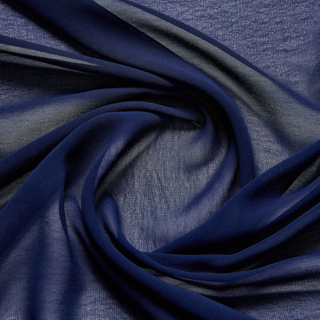 449 NAVY | 4522 - SILKY TOUCH CHIFFON SOLID - Zelouf Fabrics