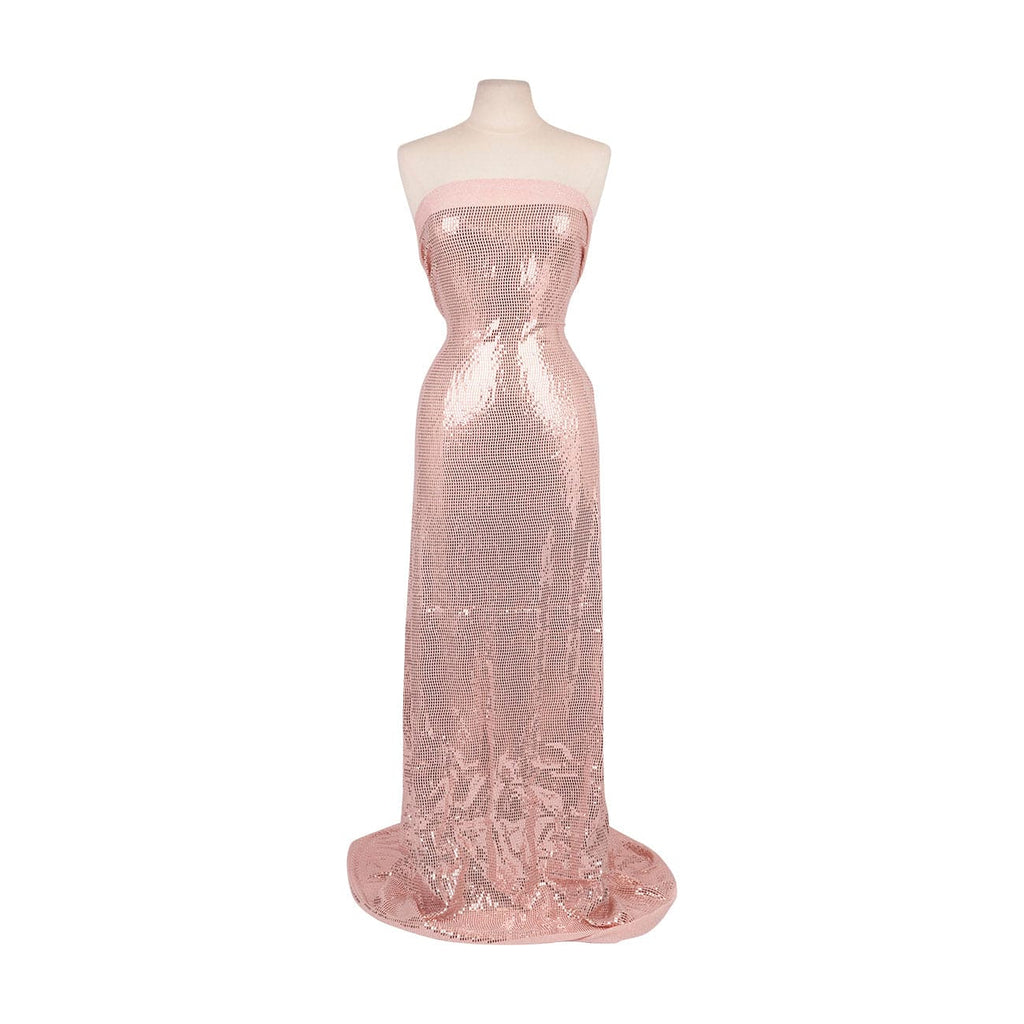 BLUSH/BLUSH | 26386 - NATHALIE TRANS LUREX KNIT - Zelouf Fabrics