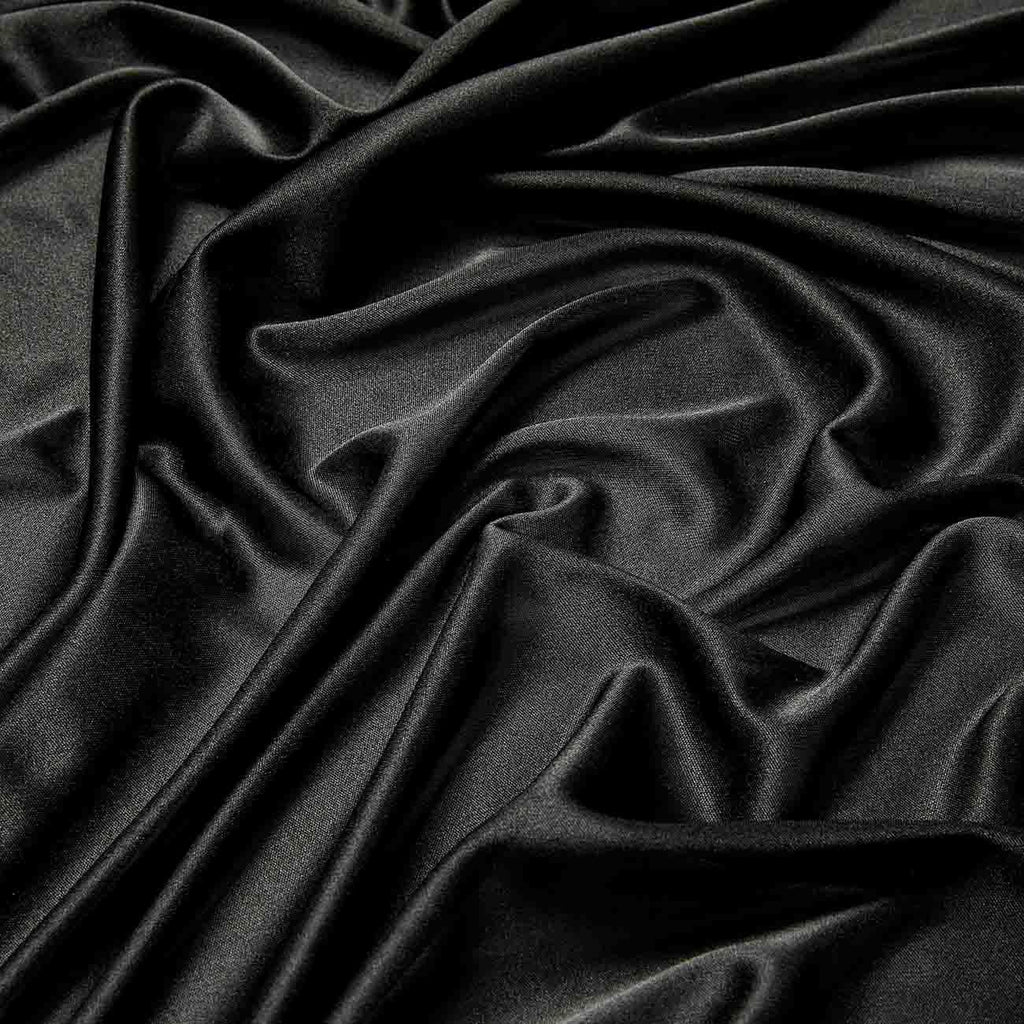 BLACK | 4564-BLACK - SOLID SOUFFLE KNIT - Zelouf Fabrics