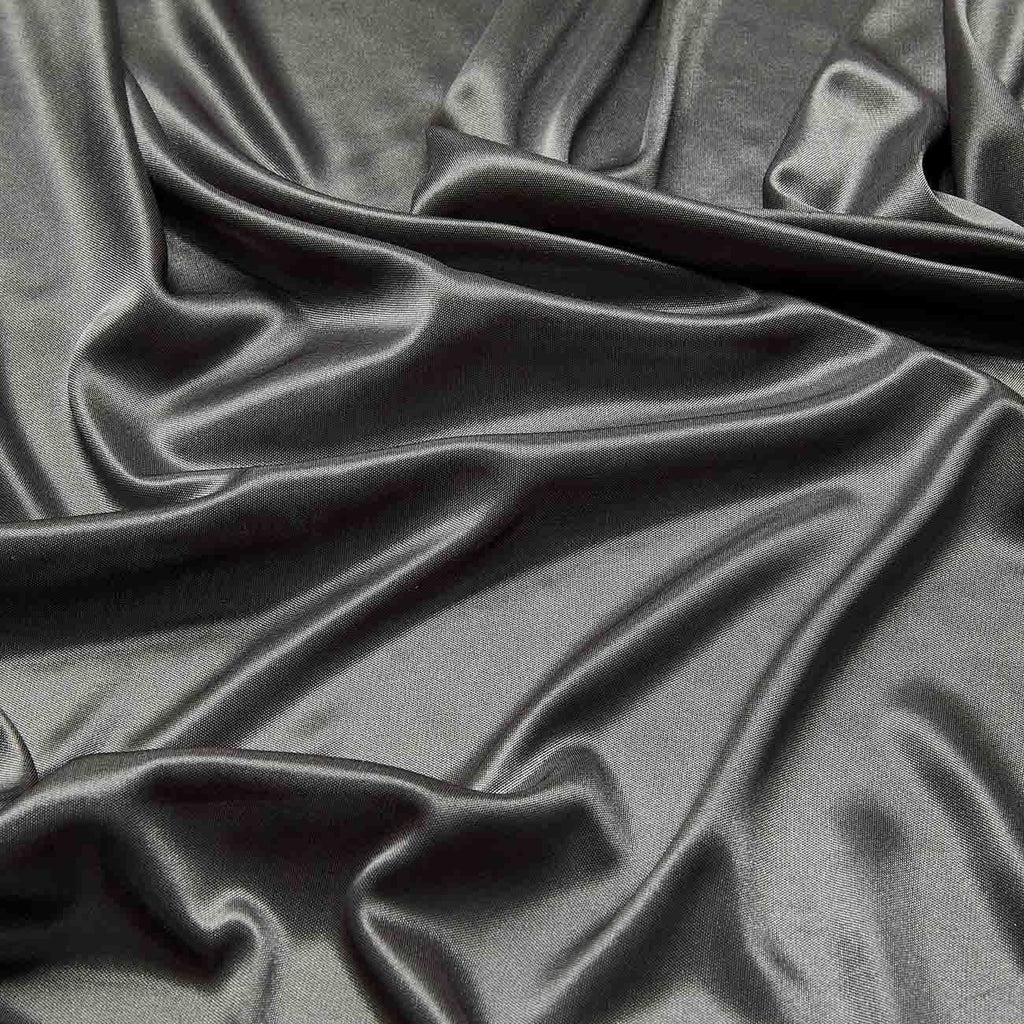 KNIT SATIN LINING | 4564 CT GREY - Zelouf Fabrics