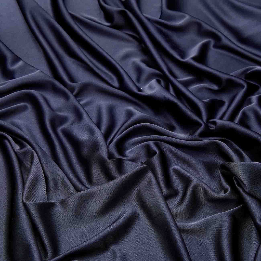 KNIT SATIN LINING | 4564 NEW NAVY - Zelouf Fabrics