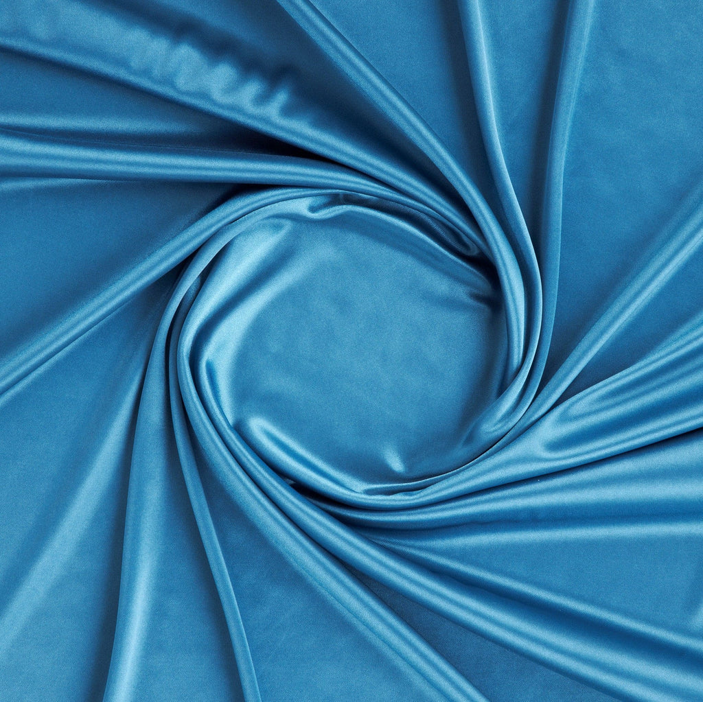 KNIT SATIN LINING | 4564 PURE BLUE - Zelouf Fabrics