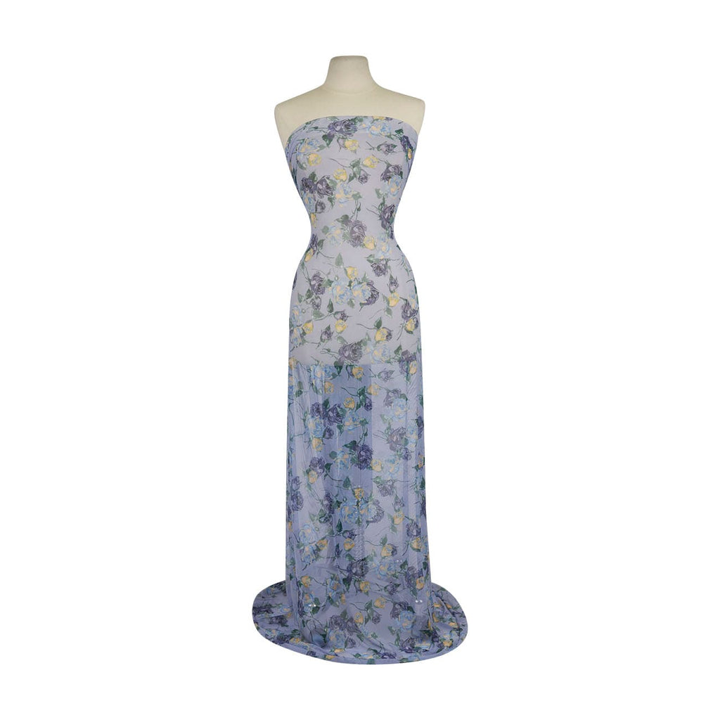 445 BLUE/TEAL/YELLOW | P0102-1047DP - P0102 PRINT POWER MESH - Zelouf Fabrics