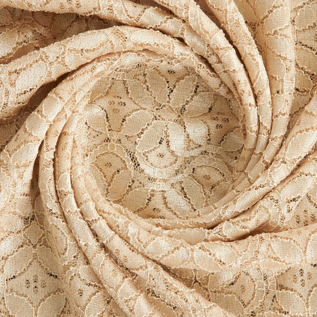 DARBY LACE GLITTER  | 26389-GLITTER PERFECT SAND - Zelouf Fabrics