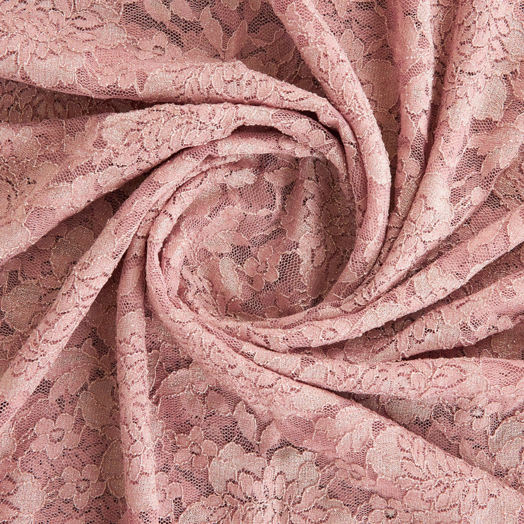 AMBER LACE GLITTER  | 26390-GLITTER PERFECT ROSE - Zelouf Fabrics