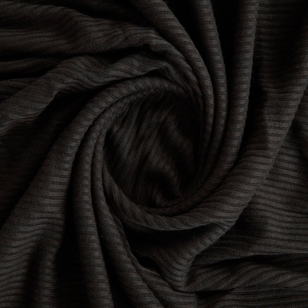BLACK | 26400 - GRETEL VARIEGATED RIBBED SWEATER - Zelouf Fabrics