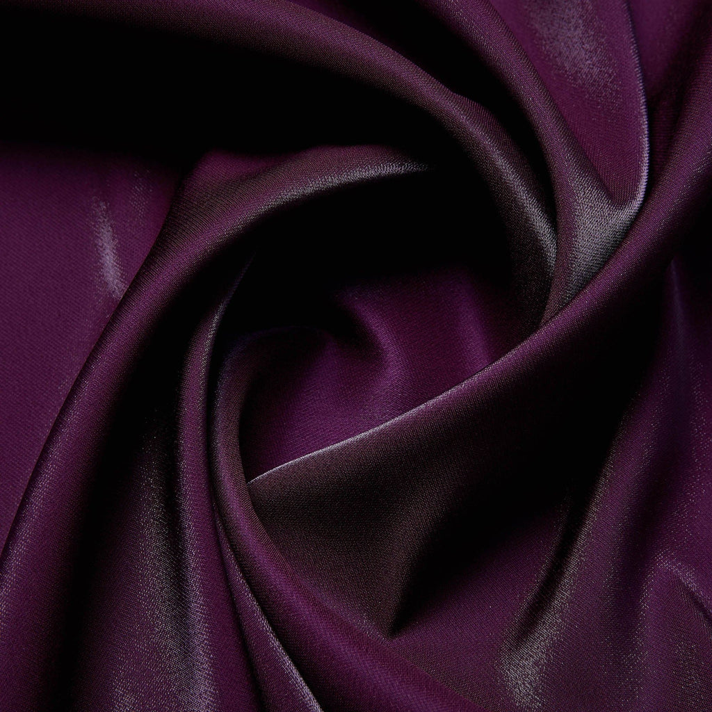 POLY SPAN STRETCH SHIMMER  | 4743 DELUXE PLUM - Zelouf Fabrics