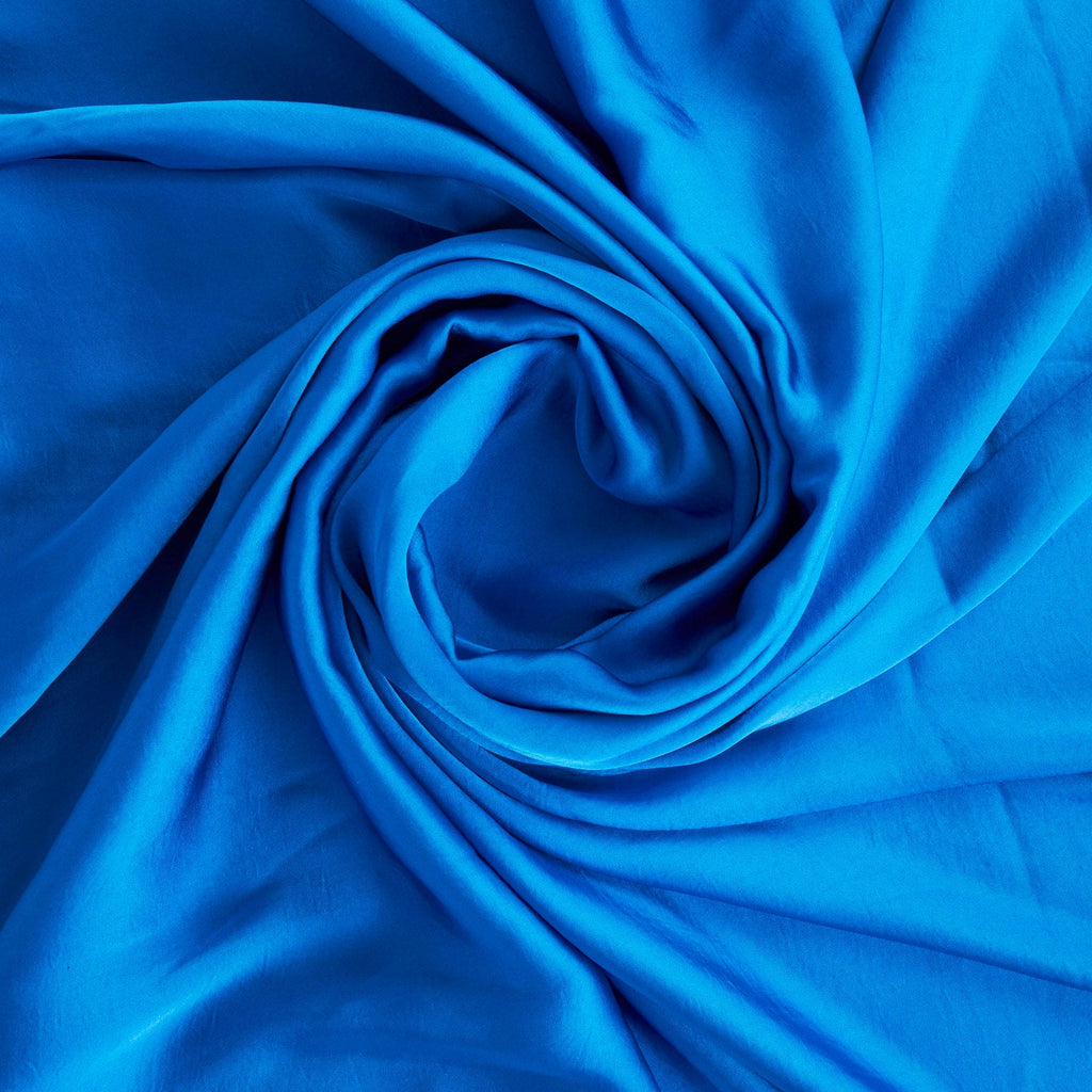 RUMPLE SATIN | D2040 MODERN COBALT - Zelouf Fabrics