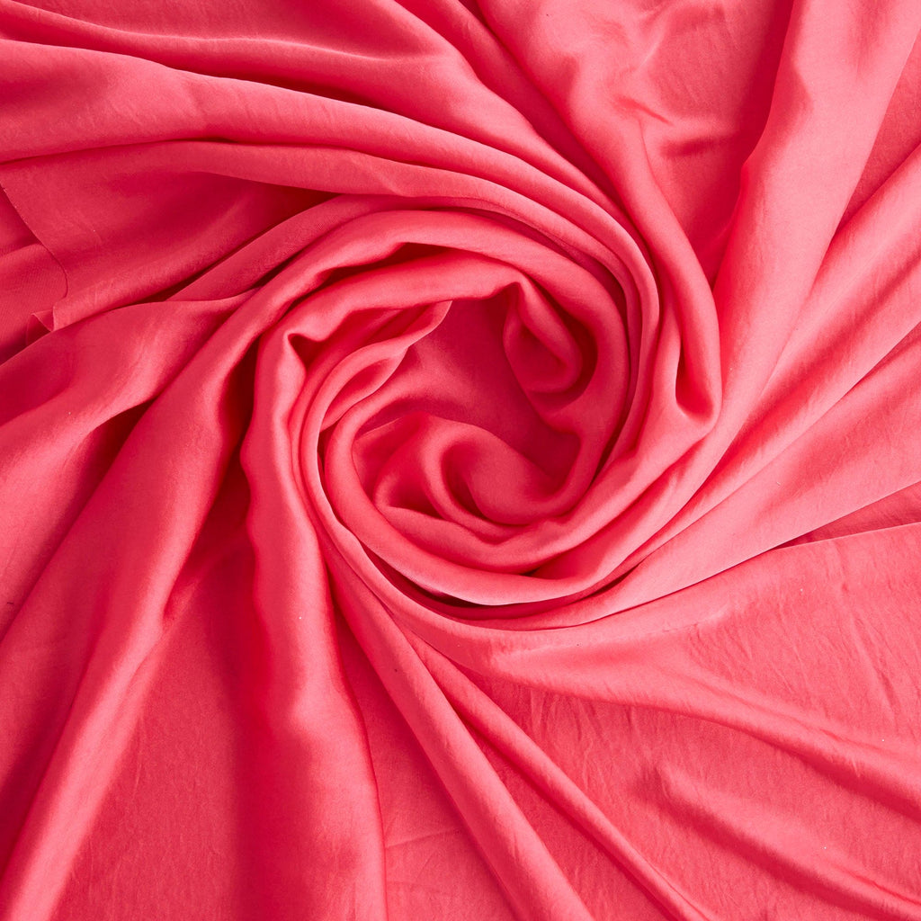 MODERN CORAL | D2040 - WASHER RB RUMPLE SATIN - Zelouf Fabrics