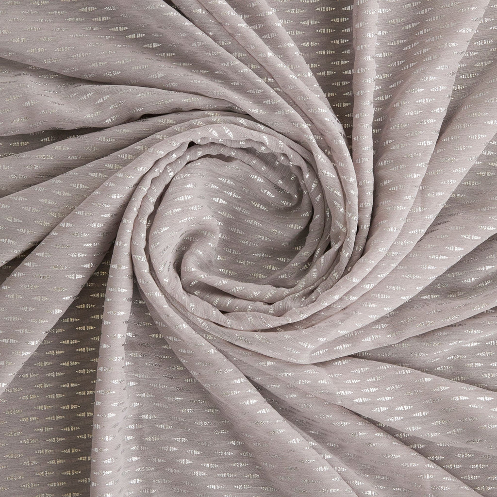 DIANA DIAMOND FOIL YORYU  | 26403-2222 SMOKE/SILVER - Zelouf Fabrics
