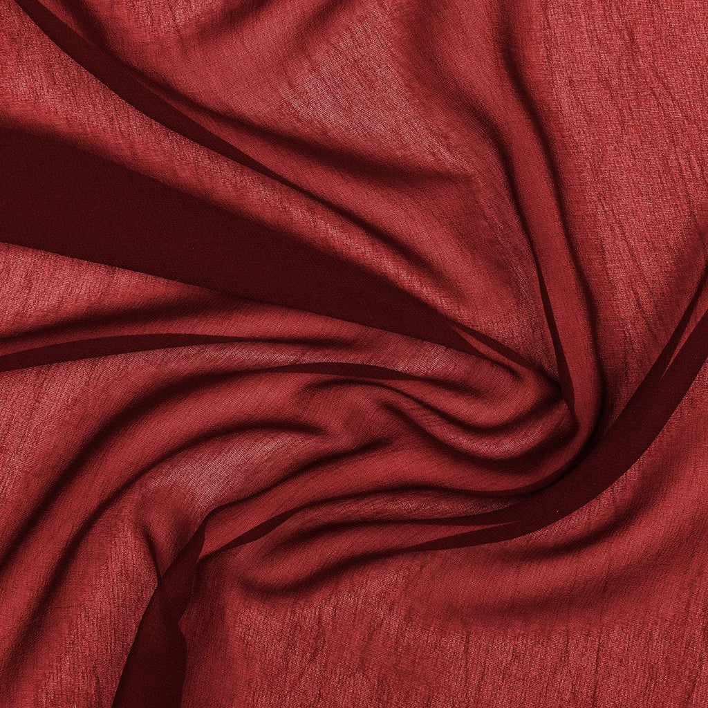 LUX GUAVA | 4835-ORANGE - PEARL SILK CHIFFON - Zelouf Fabrics