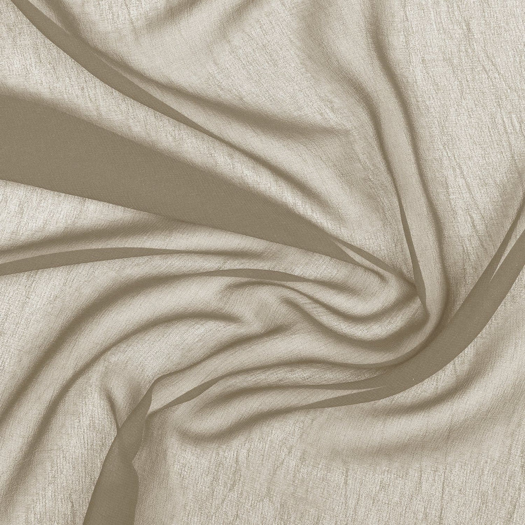 LUX IVORY | 4835-WHITE - PEARL SILK CHIFFON - Zelouf Fabrics
