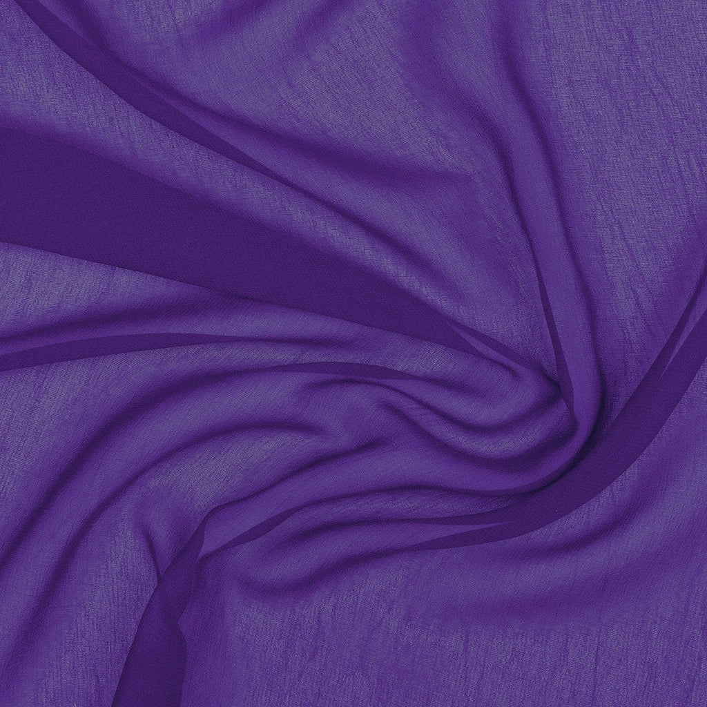 PURPLE | 4835-PURPLE - PEARL SILK CHIFFON - Zelouf Fabrics