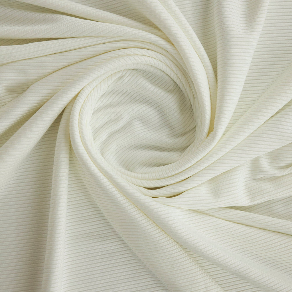 LARISSA RIB KNIT  | 26487 IVORY - Zelouf Fabrics