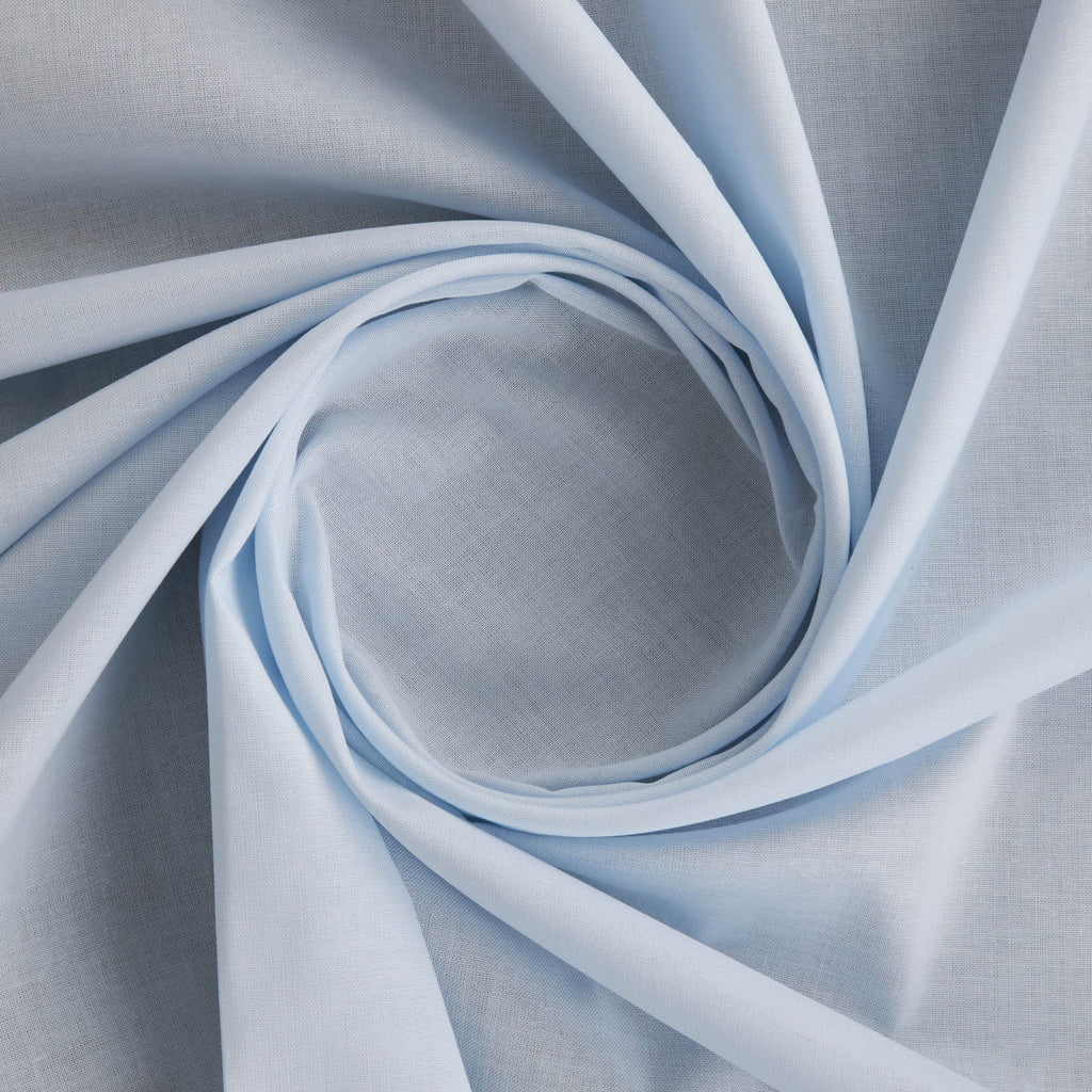 LIGHT BLUE | 033 - CARLY 60X60 COTTON PLAIN WEAVE- Zelouf Fabrics