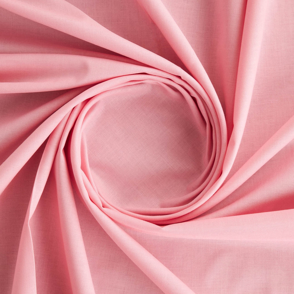 HAILEY COTTON BROADCLOTH  | 26508 PINK ROSE - Zelouf Fabrics