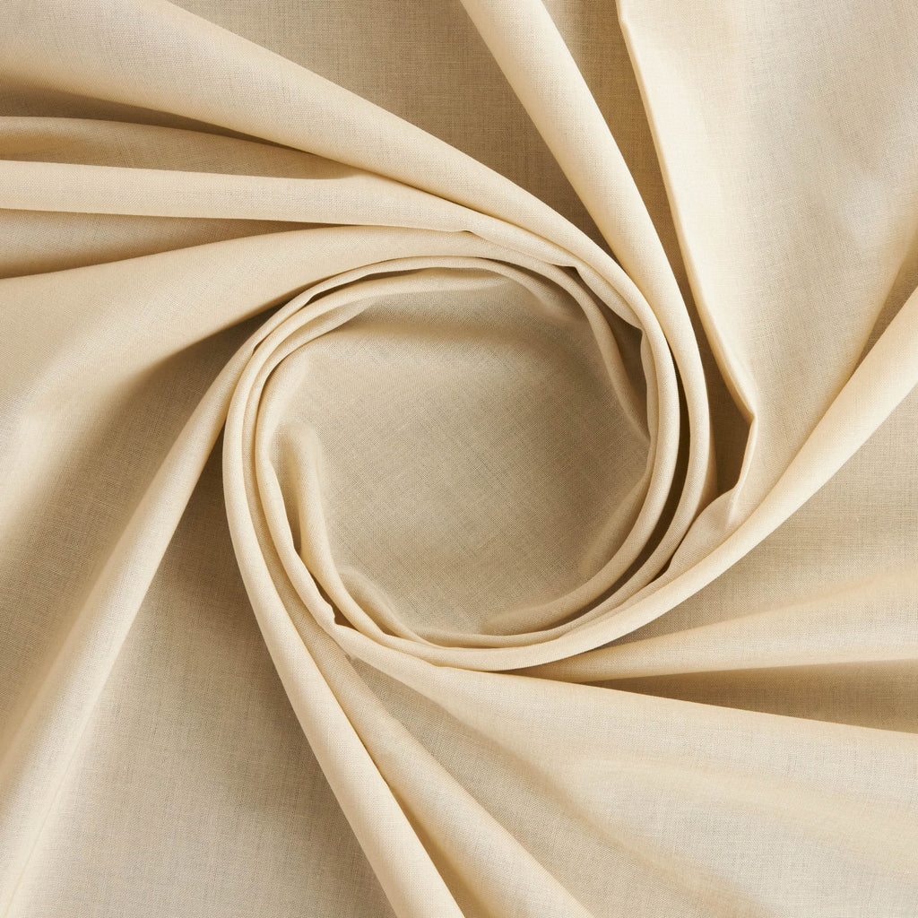 HAILEY COTTON BROADCLOTH  | 26508 FLAX - Zelouf Fabrics
