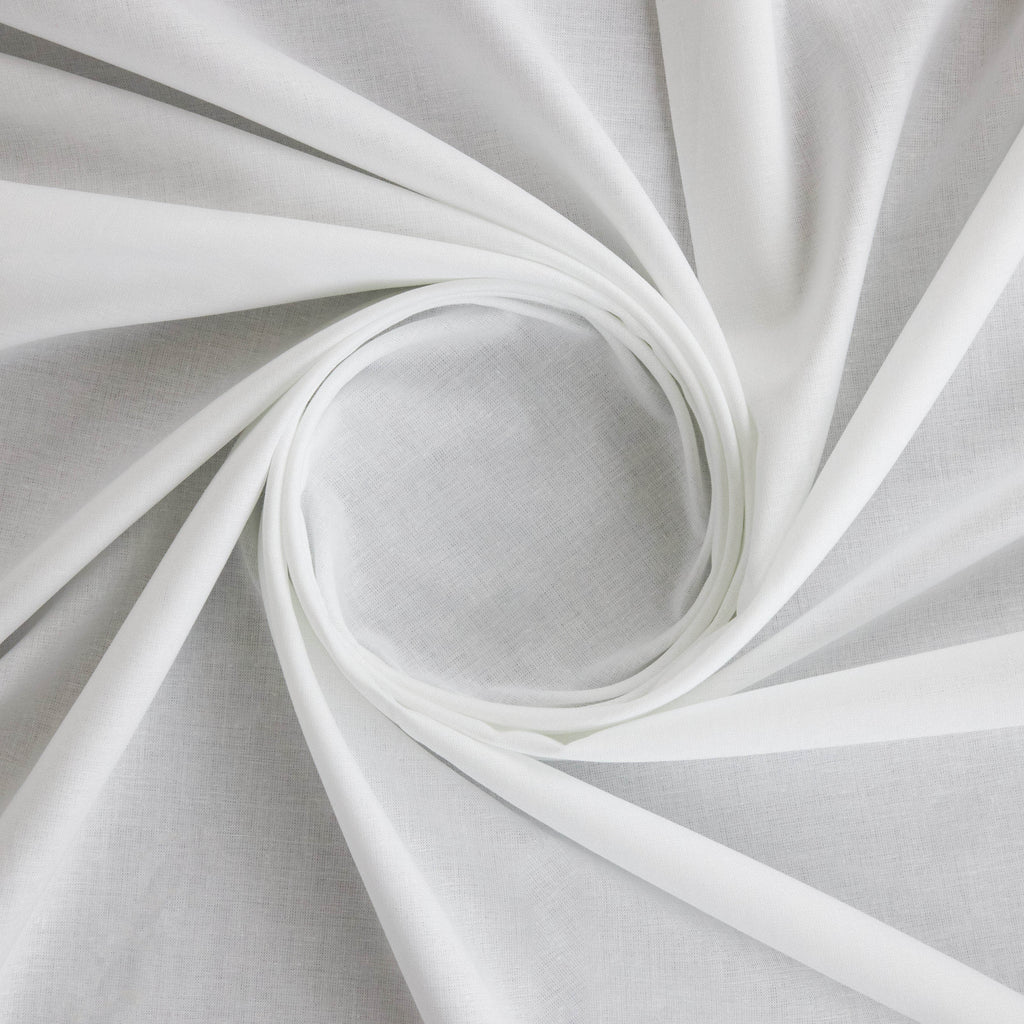 HAILEY COTTON BROADCLOTH  | 26508 WHITE - Zelouf Fabrics