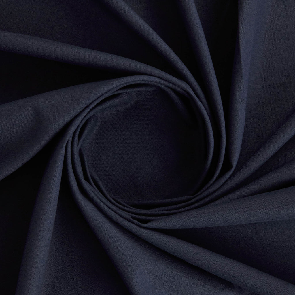 HAILEY COTTON BROADCLOTH  | 26508 NAVY - Zelouf Fabrics