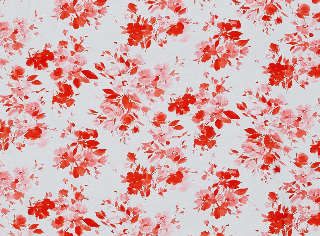 SHADOW FLORAL PRINT ON POLY SHANTUNG  | 50064-5724  - Zelouf Fabrics
