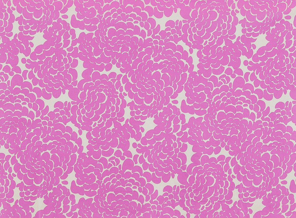 GIANT BLOOM ON COTTON STRETCH TWILL  | 50066-5287  - Zelouf Fabrics