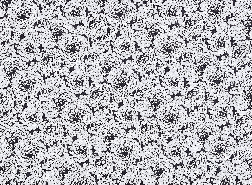 199 WHITE/BLK | 50067-5551 - COTTON POPLIN STRETCH - Zelouf Fabrics
