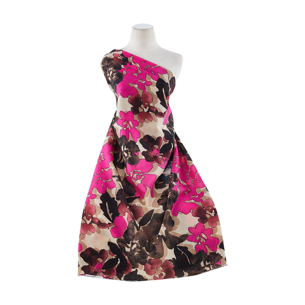 239 TAN/ROSE | 50101-5554 - SHADOW FLOWER ON LAWN - Zelouf Fabrics