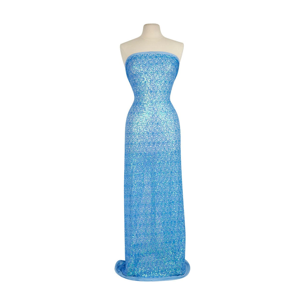 PERI/BLUE BELL | D2279-IRID - VERSION 1 IRID SEQUIN SPAN MESH - Zelouf Fabrics