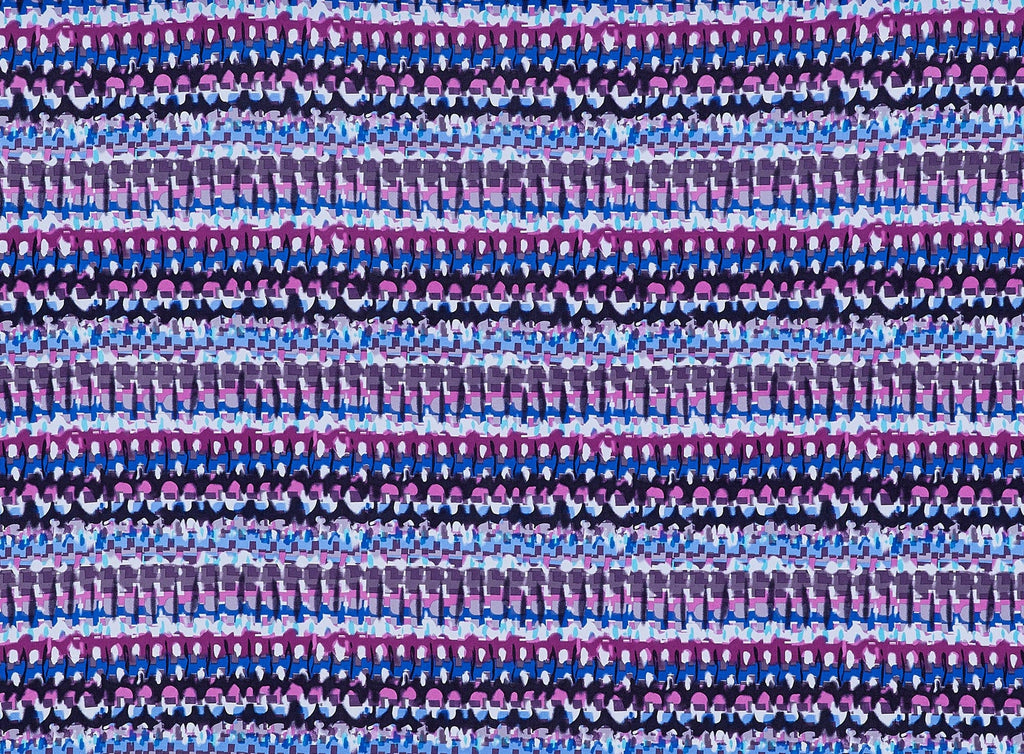 464 BLUE/PURPLE | 50163-1181 - HORIZONTAL GEO ON ITY - Zelouf Fabrics