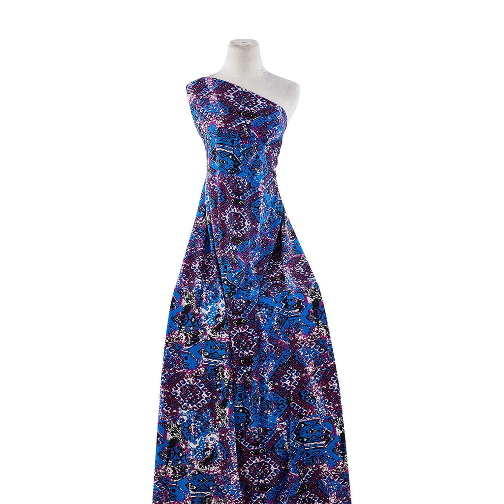 SALSA PRINT ON DTY  | 50441-1183 469 BLUE/BLACK - Zelouf Fabrics