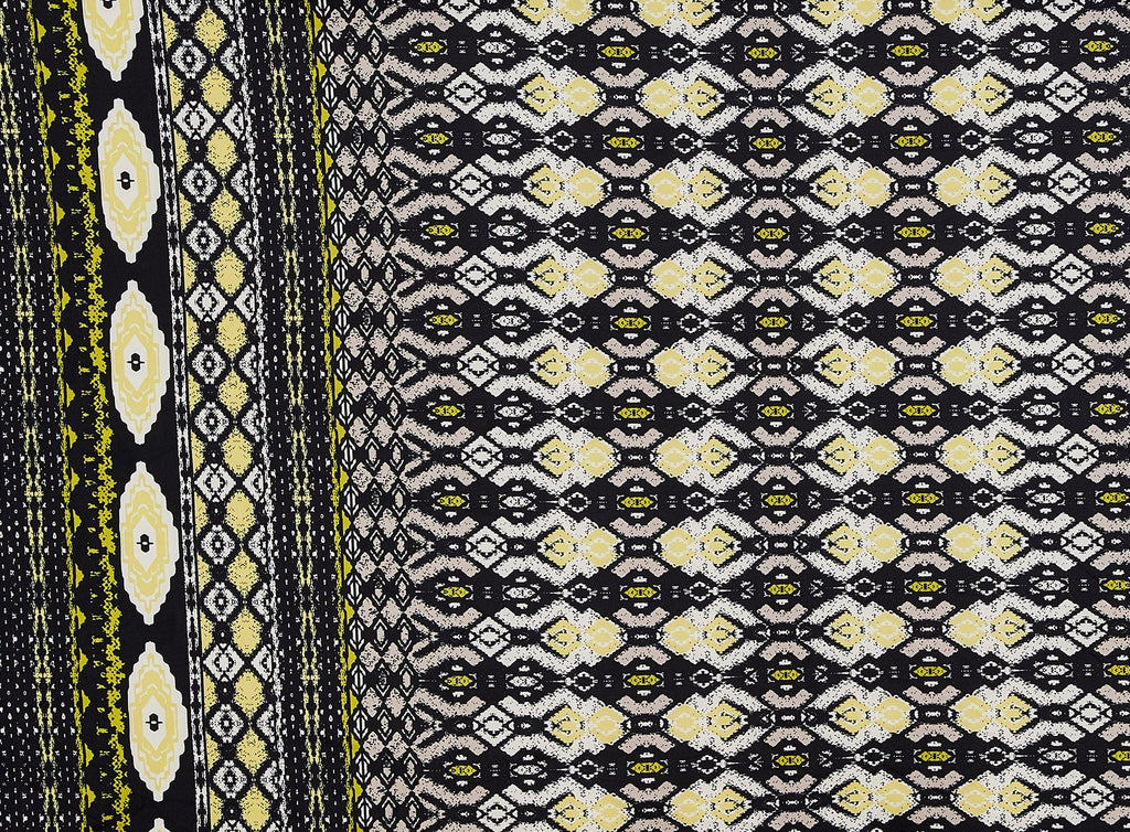 MODERN IKAIT DOUBLE BORDER ON SCUBA  | 50543-5631  - Zelouf Fabrics