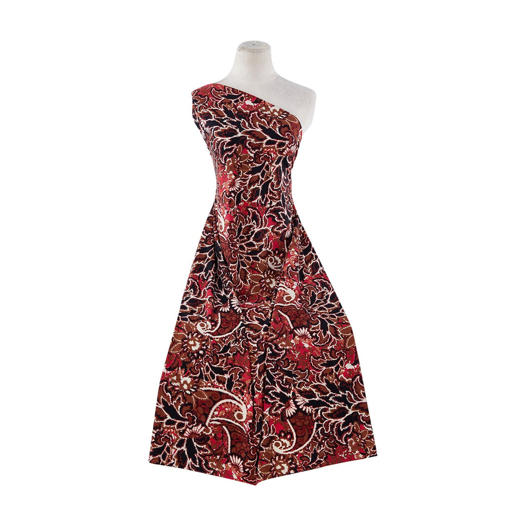 PAISLEY IKATT ON ITY  | 50549-1181 239 BROWN/RED - Zelouf Fabrics