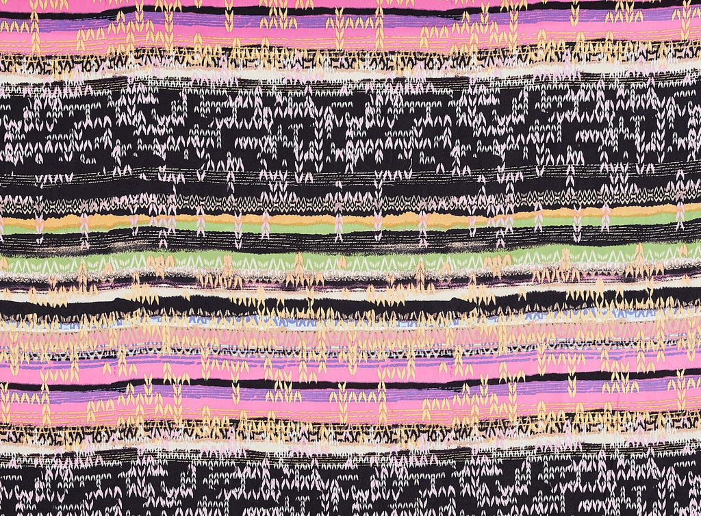 397 FUSCHIA/BLK | 50608-7268 - NEW ORLEANS MARDI GRAS ON HEAVY CDC - Zelouf Fabrics