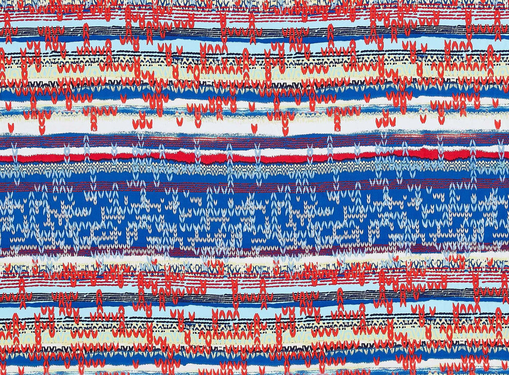 443 BLUE/RED | 50608-7268 - NEW ORLEANS MARDI GRAS ON HEAVY CDC - Zelouf Fabrics