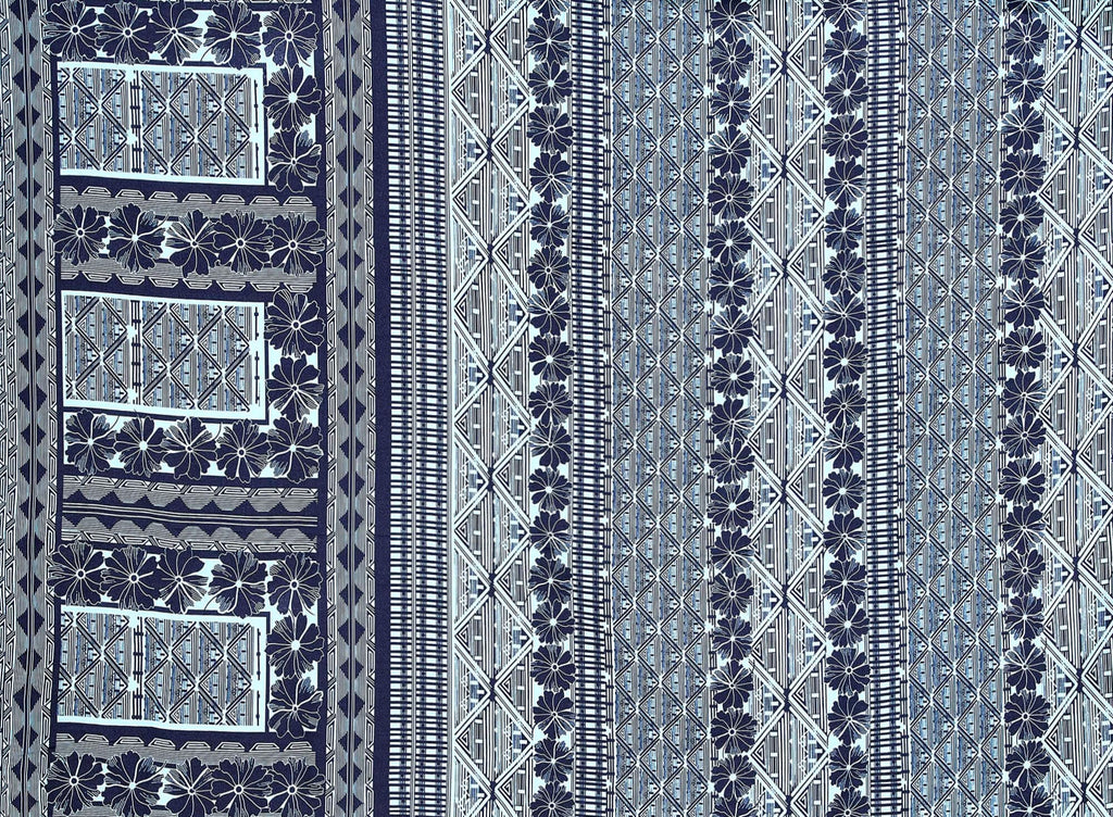 499 BLUE/BLACK | 50609-3268 - ZS1311NN PRINT CDC - Zelouf Fabrics