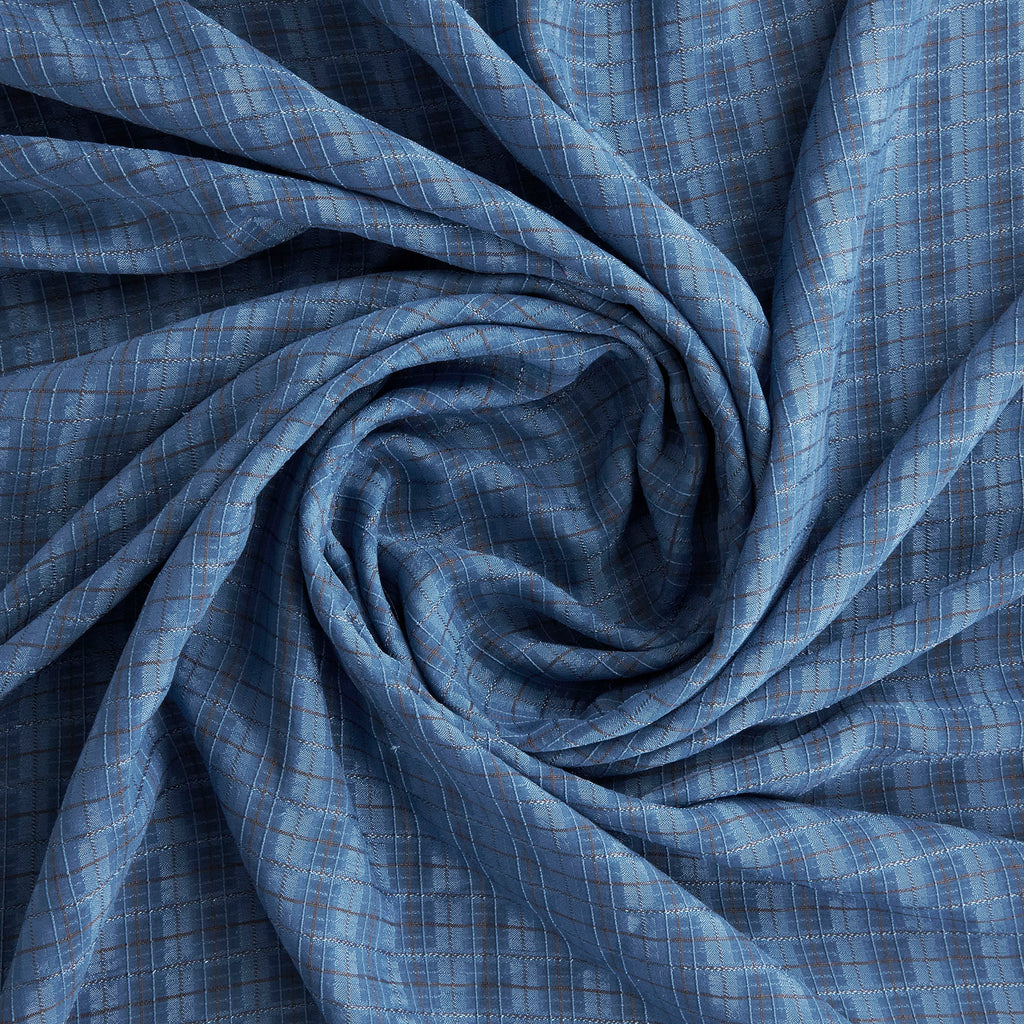 STELLA WINDOWPANE CLIP CHIFFON  | 26420  - Zelouf Fabrics