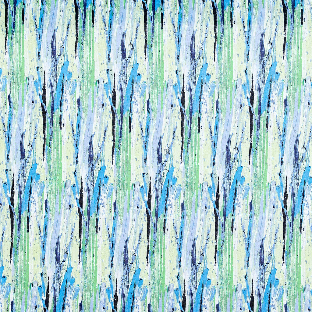 417 BLUE/GREEN | 50716-2541 - ZS1403LL PRINT FOUR SEASON KNIT - Zelouf Fabrics